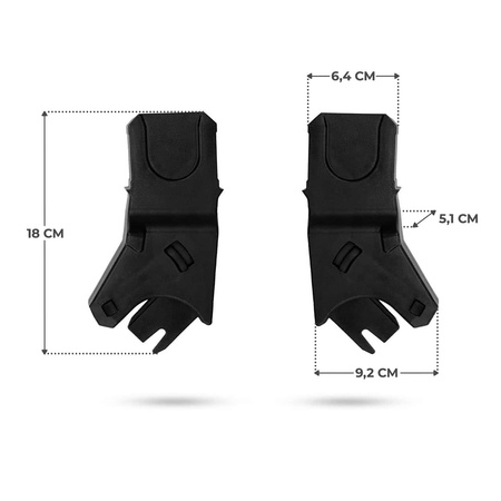 Kinderkraft Adaptery do Wózka APINO