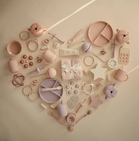 Mushie Etui Na Smoczek Do Wózka Kula Kolorystyka Soft Lilac