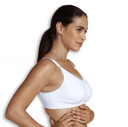 Carriwell 3303 Bezszwowy Biustonosz Do Karmienia Z Wkładką Formującą Biały Xl Box