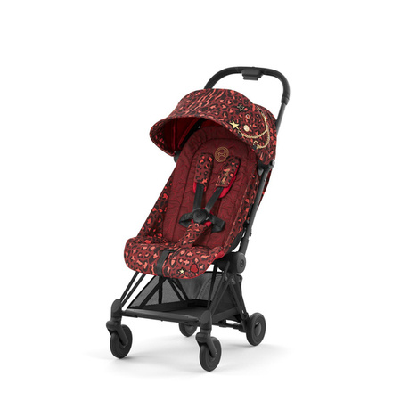 Cybex Coya Wózek Spacerowy Rosenrot Red by Alec Voelkel + Cybex Coya Moskitiera Black