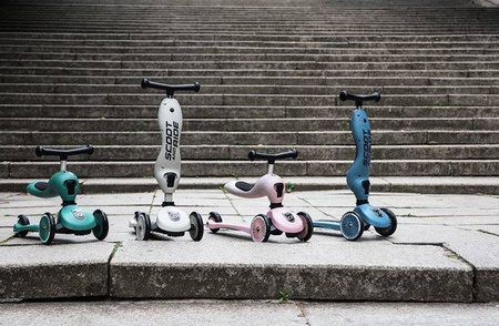 Scootandride Highwaykick 1 2w1 Jeździk i Hulajnoga 1-5 lat + Plecak Rose