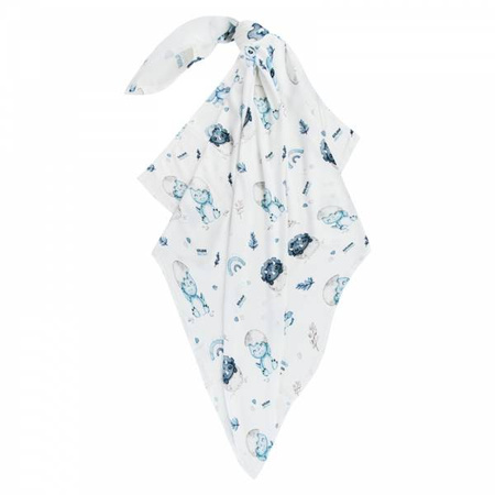 Bambusowy otulacz mały Dino rozmiar 70x70 cm