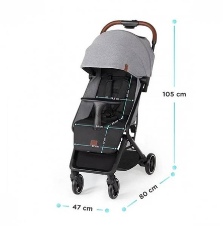 Kinderkraft Nubi Wózek Spacerowy Grey