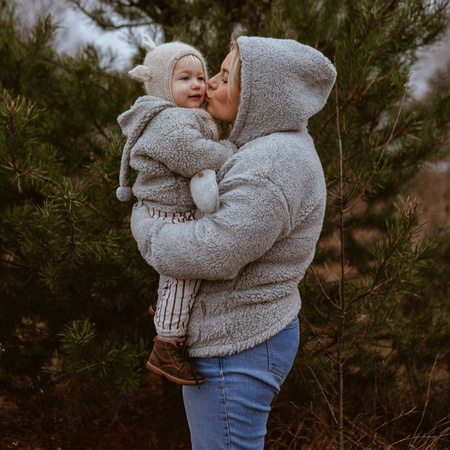 Zaffiro Kurtka dla Kobiet Zoya Wełniana Nevada XL Grey