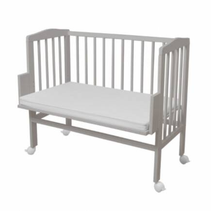 Waldin Łóżeczko Dostawne 2w1 z Materacem Szare