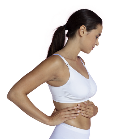 Carriwell 3300 Bezszwowy Biustonosz Do Karmienia Z Wkładką Formującą Biały S