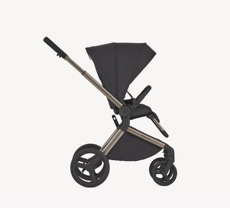 Anex Flo Wózek Głęboko-Spacerowy Solo + Cybex Aton B2 i-Size Fotelik Samochodowy 0-13kg + Baza One Volcano Black