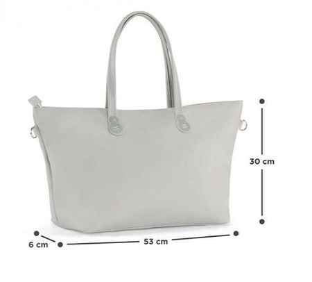 Kinderkraft Treasurebag Torba Dla Mamy z Przewijakiem Nature Vibes Light Grey