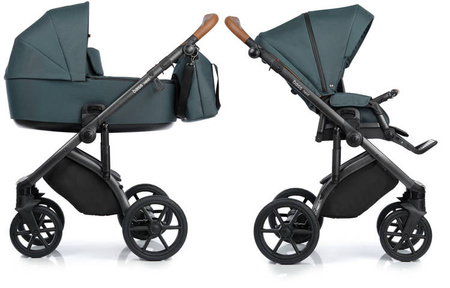 Roan Bass Next Wózek Głęboko-Spacerowy 2w1 Pacific Green