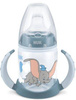 Nuk FC PP Butelka 150 ml Disney Dumbo z Uchwytem i Ustnikiem Silikonowym Niakapek