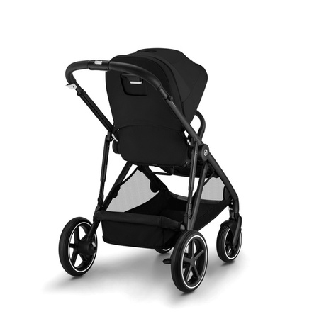 Cybex Gazelle S Wózek Spacerowy Bliźniaczy Rama Czarna Moon Black
