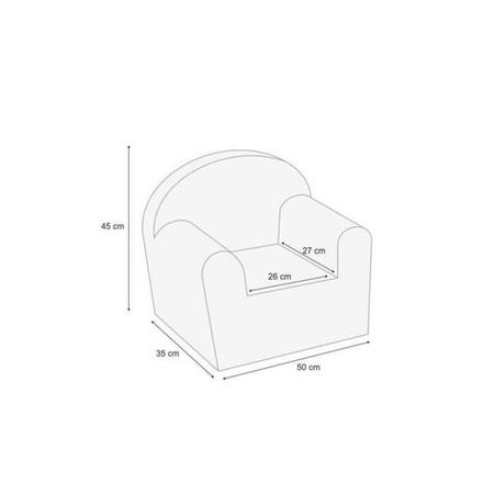 Albero Mio Velvet Fotelik Róż V101