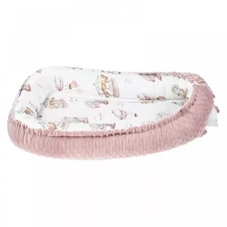 Albero Mio Bambusowy Kokon Lunapark z minky Sepia Rose 77x56