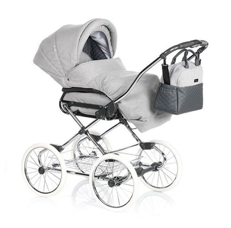 Roan Wózek Marita Prestige Głęboko-Spacerowy 2w1 P195 \ Pompowane 14"