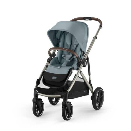 Cybex Gazelle S Wózek Spacerowy Bliźniaczy Rama Taupe Stormy Blue