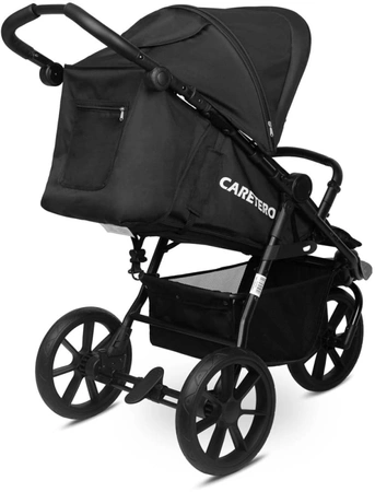 Caretero Lima - spacerowy wózek trójkołowy terenowy Black