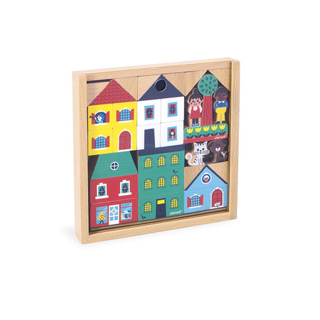 Janod Zestaw klocków i figurek 36 el. Miasto Cross Roads 2+