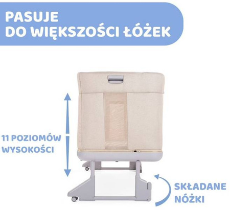 Chicco Next2Me Forever Łóżeczko Dostawne 3w1 do 22kg Aquarelle
