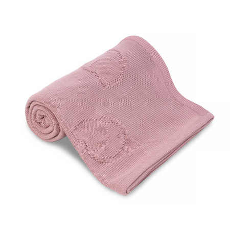 Yoonco Koc Bambusowy 90x90 Ptaszki Róż