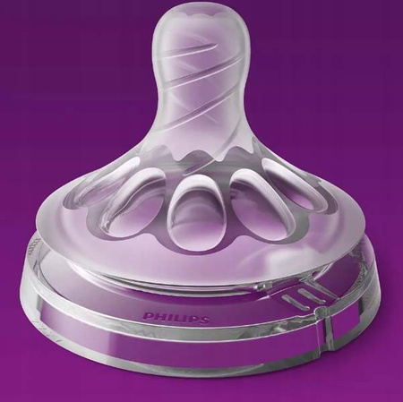 Philips Avent Natural 2 Smoczki Butelki Wolny Wypływ 1M+ 042/27