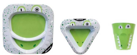 Deglingos Komplet do Karmienia z Melaminy Aligator