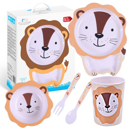 Bocioland Zestaw Naczyń 5 Elementów Lew