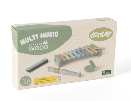 Dantoy Drewniany zestaw instrumenty muzyczne