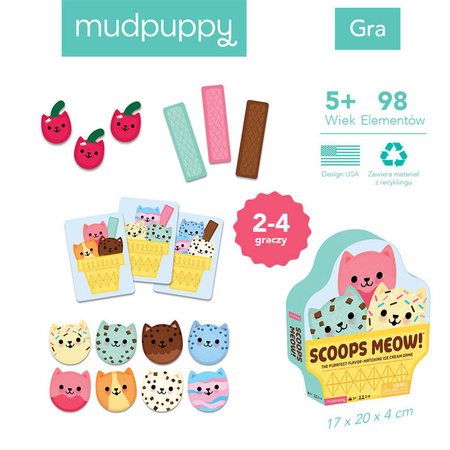 Mudpuppy Gra Kocie kulki Miau! 5+