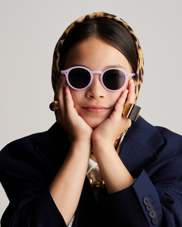 IZIPIZI Okulary Przeciwsłoneczne dla Dzieci 5-10 lat Lilac D