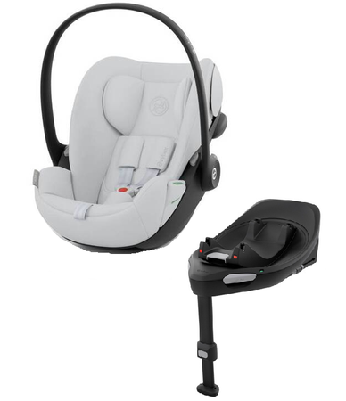 Cybex Cloud G I - Size Fotelik Samochodowy Fog Grey 0-13kg + Cybex Baza G Black