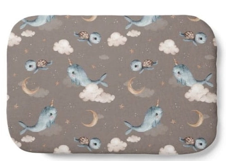 Waldin Poduszka Bambus 60x40 Wieloryb Brązowa