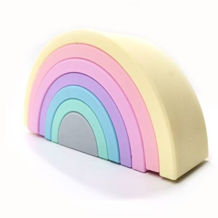 Baby in World Wieża Silikonowa Tęcza Rainbown Pastel