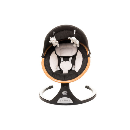 4BABY Rock'n Relax Leżaczek Bujaczek Black