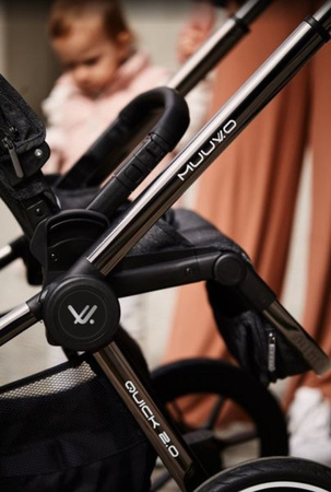 Muuvo Quick 2.0 Wózek Spacerowy Black Chrome Anthracite