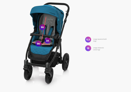 Baby Design Lupo Comfort Wózek Głęboko-Spacerowy Satin - Limited