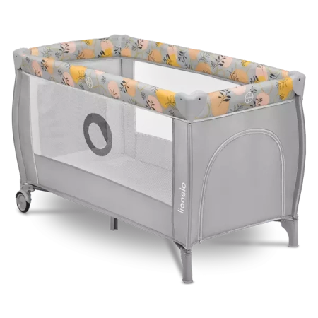 Lionelo Stefi Plus Łóżeczko Turystyczne Pink Yellow