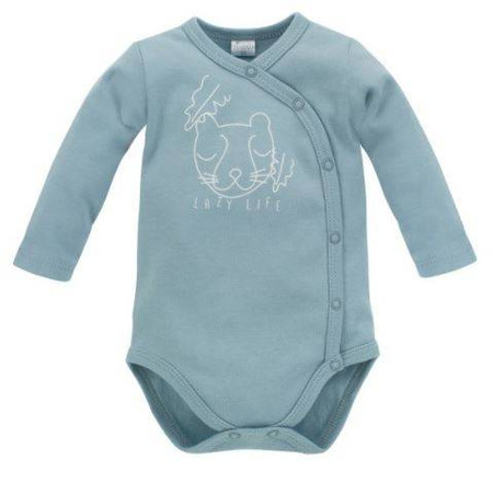 Pinokio Body Rozpinane z Długim Rękawem Slow Life Niebiskie 50