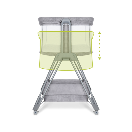 Lionelo Luna Łóżeczko Dostawne Grey Concrete