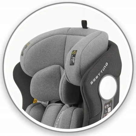 Sesttino Hexagon Pro i-Size Fotelik Samochodowy Gray/Black 0-36 kg
