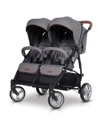 Easy Go Domino Wózek Bliźniaczy Latte