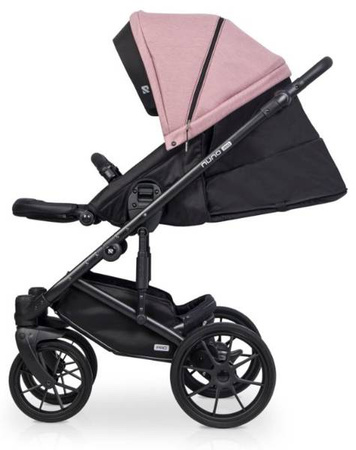 Riko Nuno Pro Wózek Głęboko-Spacerowy 2w1 z Miękką Gondolą Rose