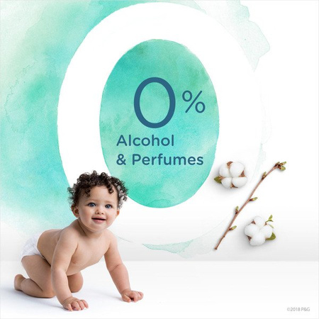 Pampers Aqua Pure Chusteczki nawilżane dla niemowląt 99% wody 18x48 sztuk.