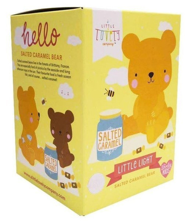 Petit Monkey Miękka Pastelowa Lampka Nocna LED Karmelowy miś