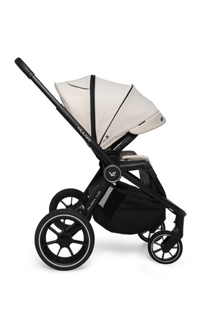 Muuvo Quick 4.0 Wózek Głęboko-Spacerowy Classic Black + Cybex Aton B2 i-Size Fotelik Samochodowy 0-13kg + Baza One Volcano Black
