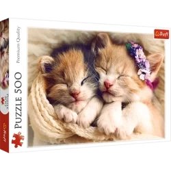 Trefl 500 ELEMENTÓW Śpiące kotki