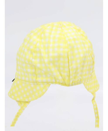 Yoclub! Czapka Letnia z Uszkami Dziewczęca Żółta 40-42 cm