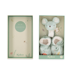 Kaloo Zestaw Prezentowy 2 w 1 Myszka Petites Chansons Niebieski