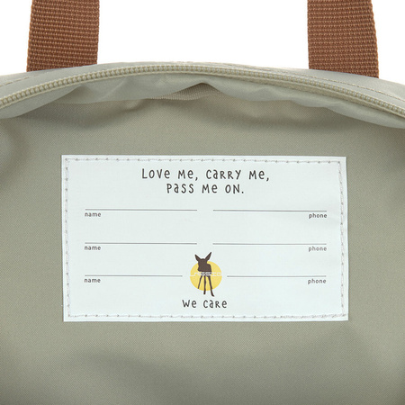 Lassig Plecak mini kwadratowy Little Gang Light khaki