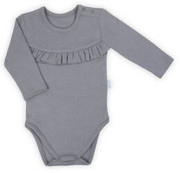 Nicol Body Bawełniane Długi Rękaw Szare Rozmiar 80