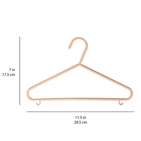 3 Sprouts EKO Wieszaki Dla Dzieci Pink 15szt.